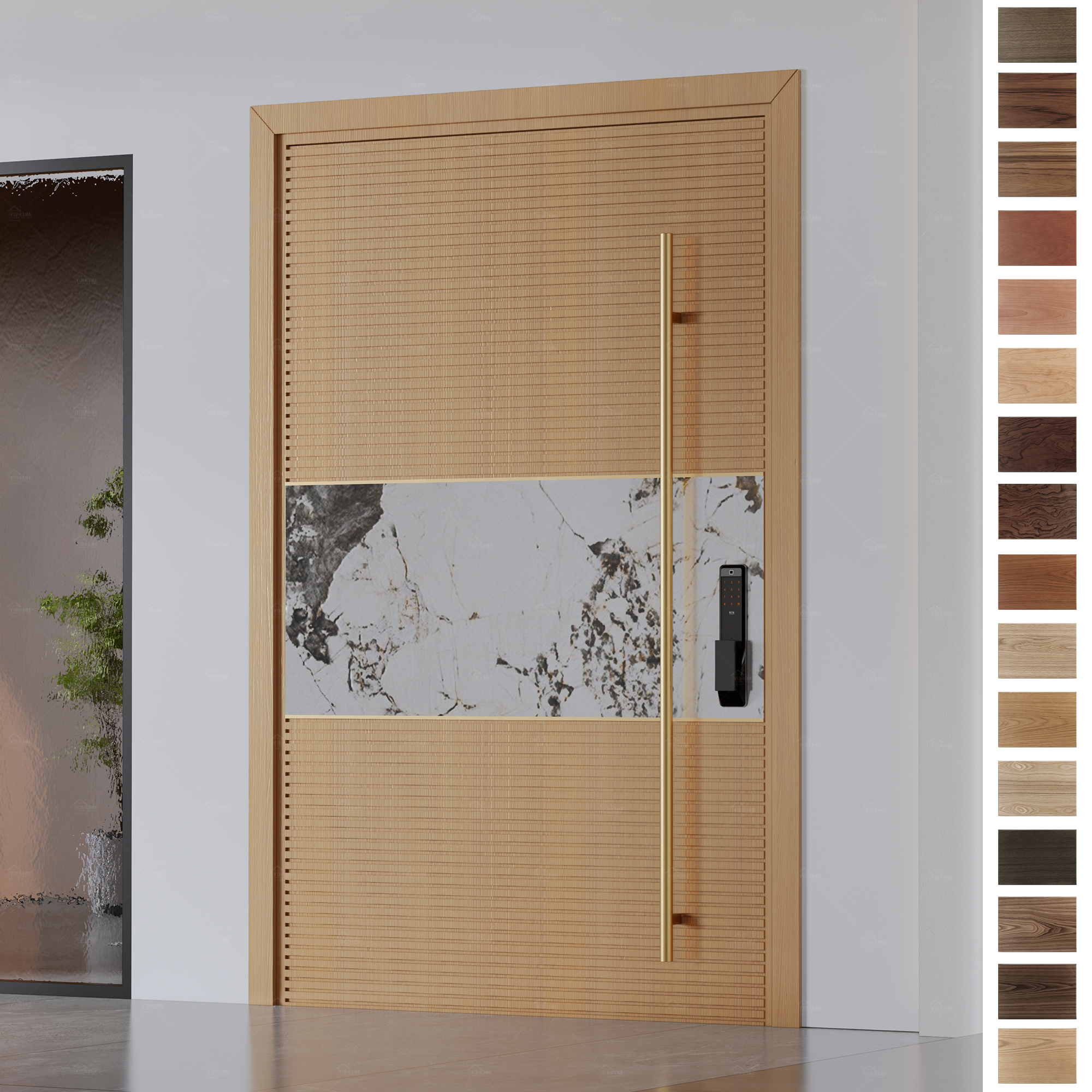Entry Door in American style for homes that value elegance and strength.