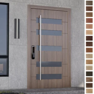 Entry Door with the latest modern design, premium wood.
