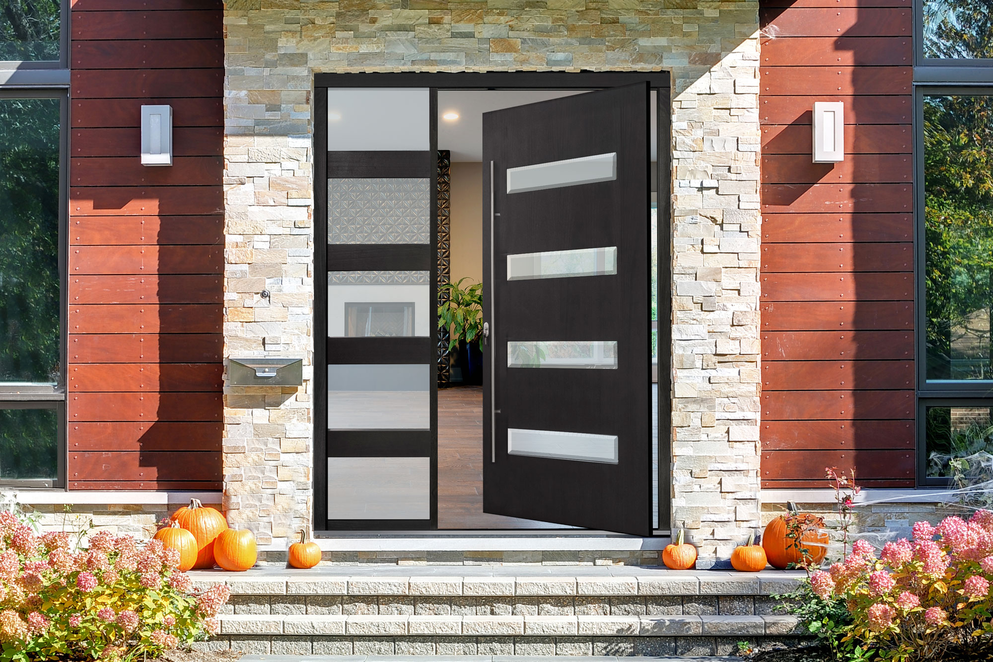 Pivot Door Styles and Trends You Need to Know About - High Rise Apartment Interior Design With Pivot Door Style