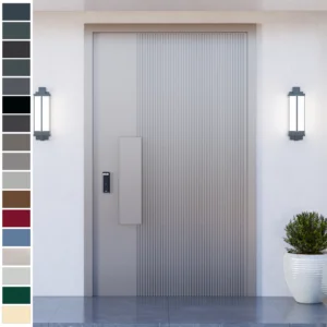 Entry Door for luxury villas with a sleek aluminum finish.