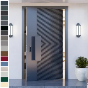 Entry Door with sleek pivot design, ideal for U.S. home exteriors.
