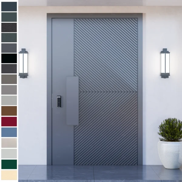 Entry Door made with premium cast aluminum for villas and luxury homes.