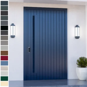 Entry Door featuring luxury cast aluminum and English villa style.