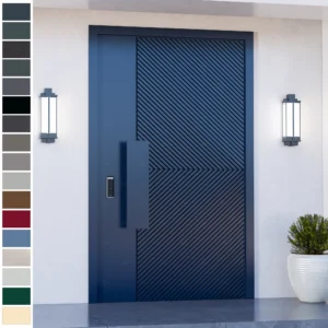 Entry Door in European style for modern villas.