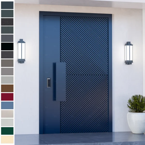 Entry Door in European style for modern villas.