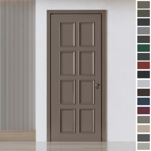 China Top Quality Wood Interior Room Door Manufacturer Custom Brown Bedroom Interior Door